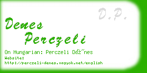 denes perczeli business card